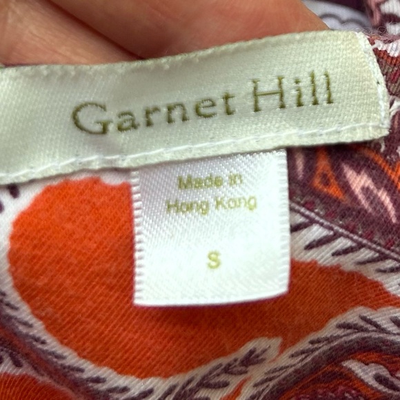 GARNET HILL SLEEVELESS, PAISLEY MAXI DRESS, EUC. SZ S - Picture 7 of 7